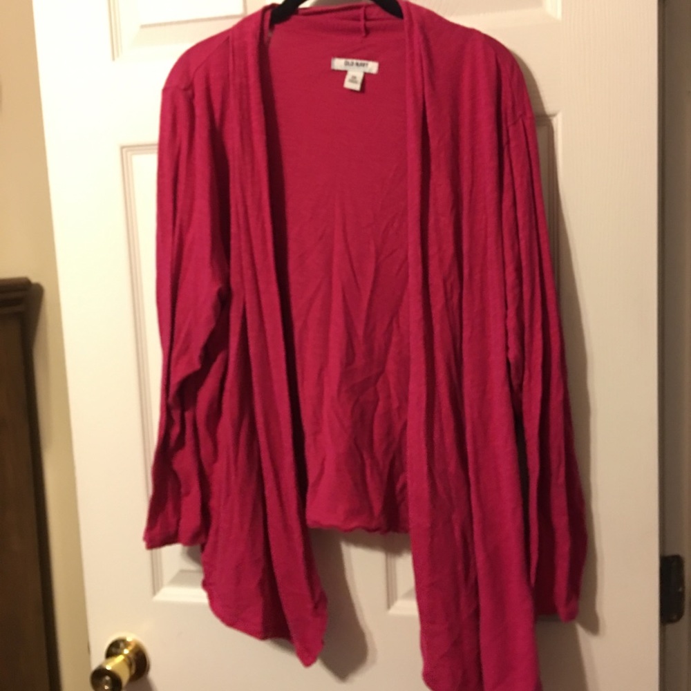 Pink Long Sleeve Cardigan